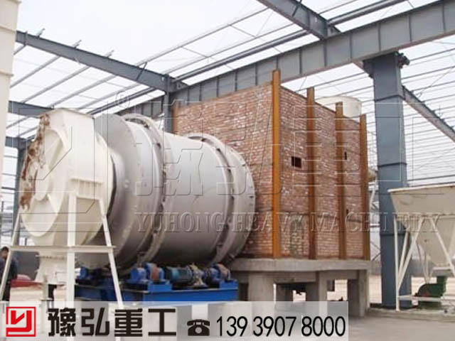 遼寧鞍山客戶(hù)50噸/天沙子烘干機(jī)工作現(xiàn)場(chǎng)
